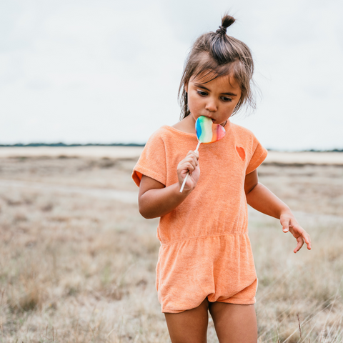 Towel "LOVE" Jumpsuit - Cayon Sunset